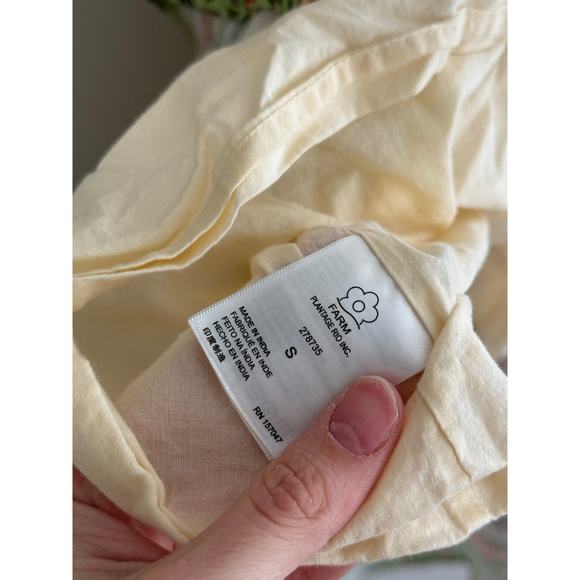 FARM RIO Palm V-Neck Long Sleeve Midi Dress Size Small - Picture 11 of 12